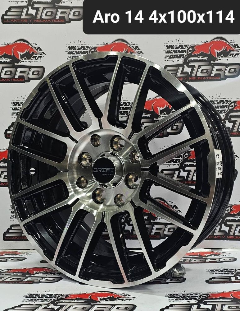 Llanta Drift Racing aro 14 4x100/114 maquinada
