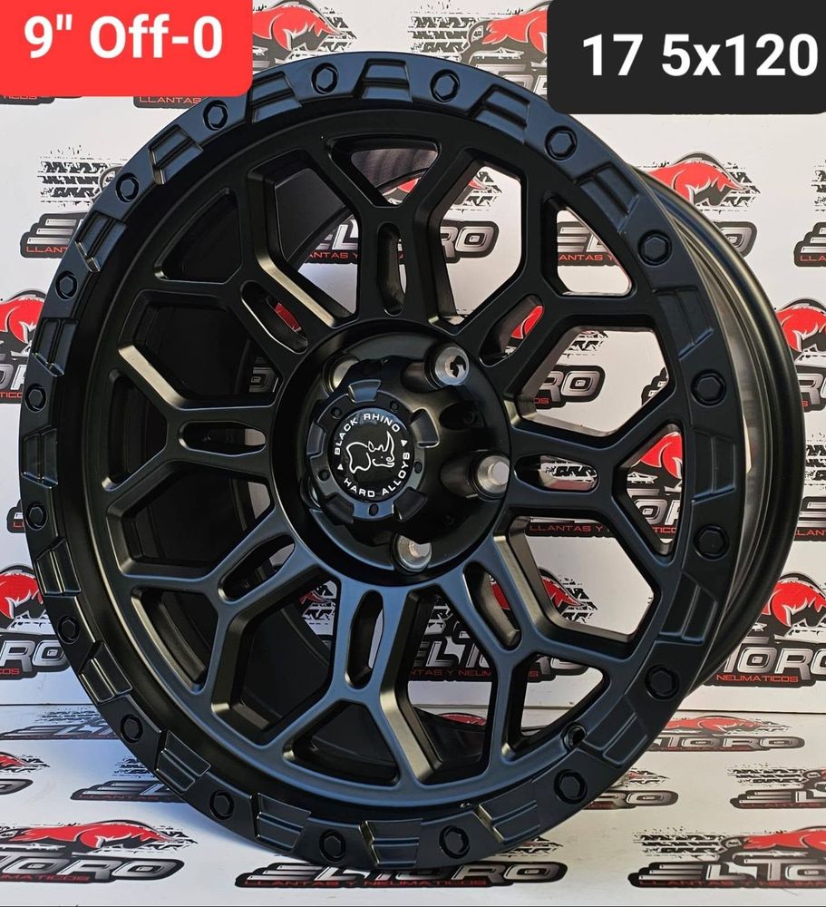 Llanta 17x9 5x120 negro mate